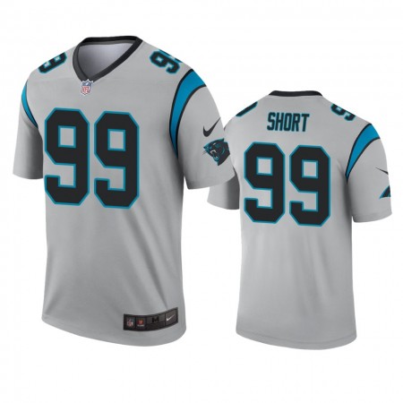 Tröjor Carolina Panthers Kawann Short 99 Silver Inverted Legend - Män Tröjor Carolina Panthers Kawann Short 99 Silver Inverted Legend - Män